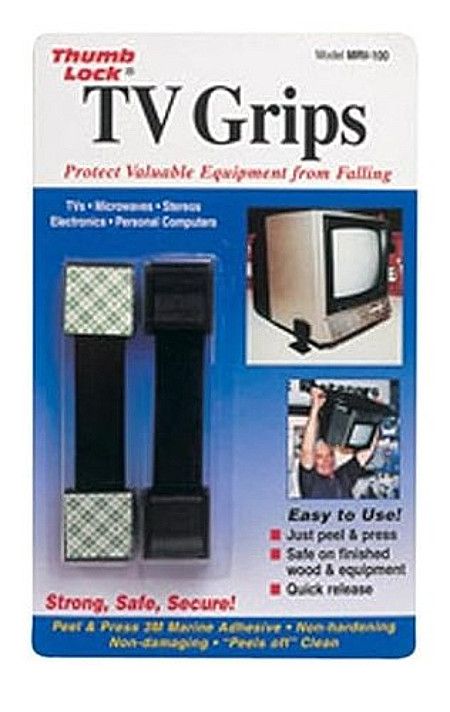 TV Grips, Black 2 Pk